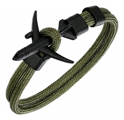 PULSERA AVIÓN DE ACERO
